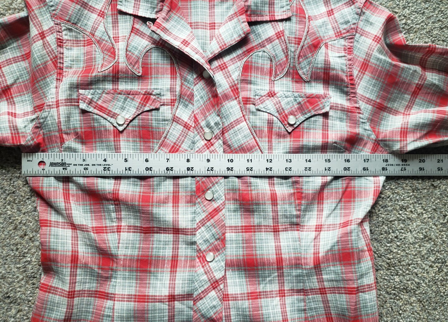 VTG H Bar C Womens Pearl Snap Western Shirt California Ranchwear 36 Silver