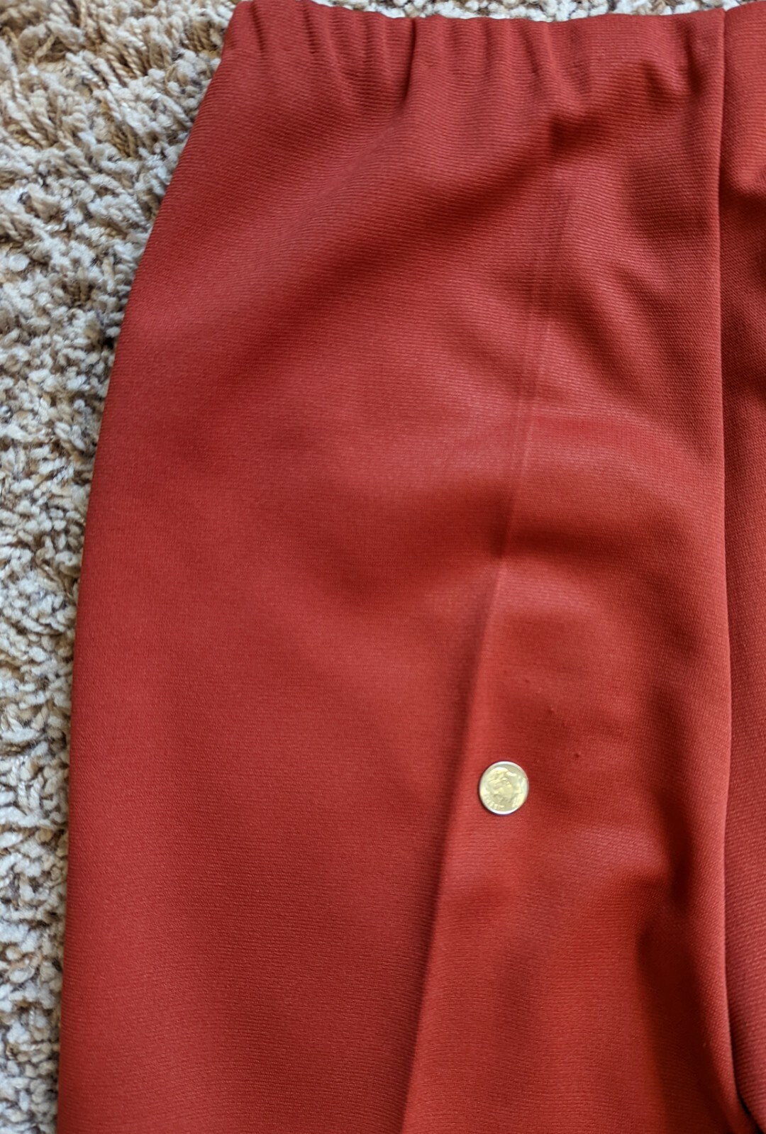 Vintage 70s JC Penny Fashions Leisure Suit Bell Bottom Hippy Retro Peach Sz 12