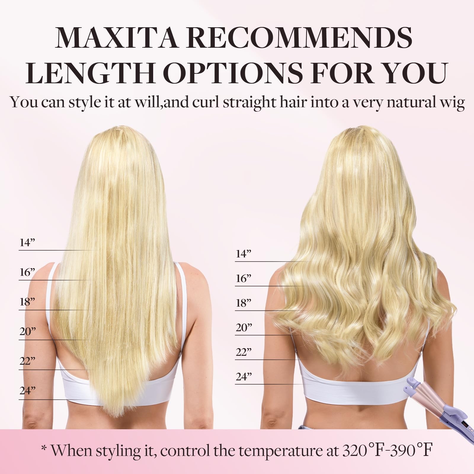 MAXITA Tape in Hair Extensions Human Hair Light Ash Brown to Ash Blonde 16 Inch