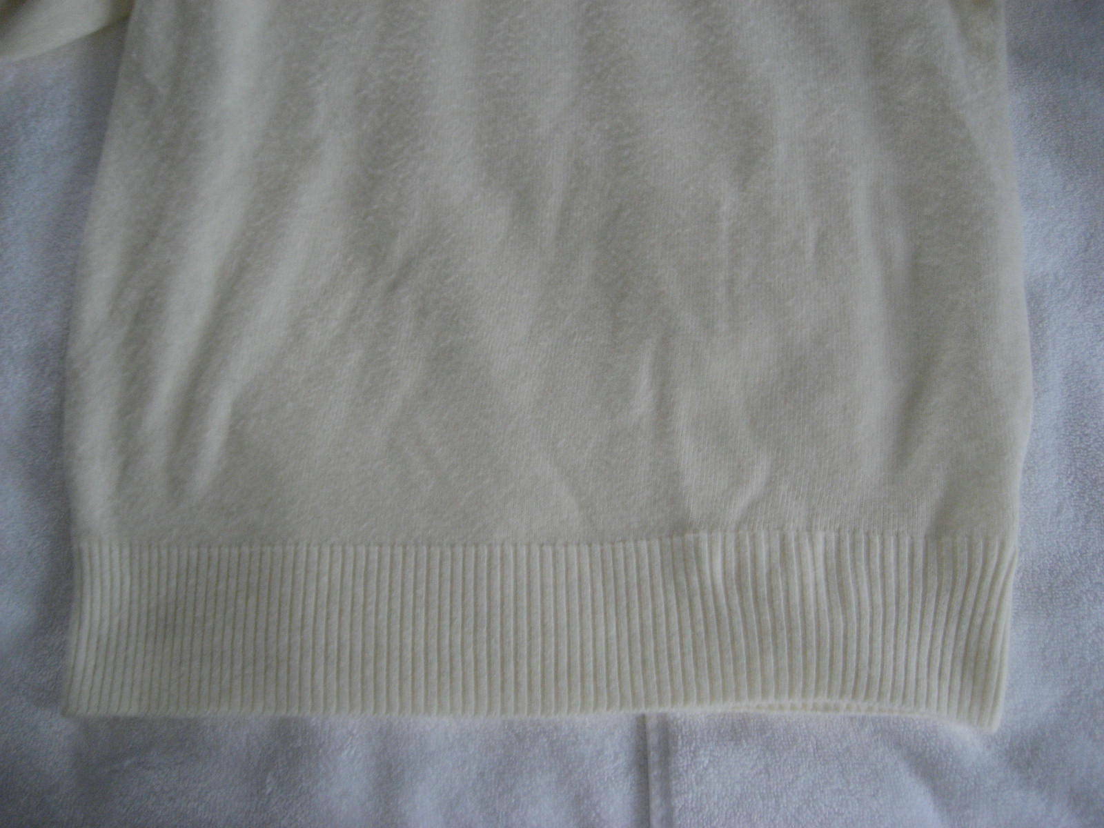 1980s Mark Fore & Strike Cream Ivory Off White Turtleneck Gold Buttons Sz S-M