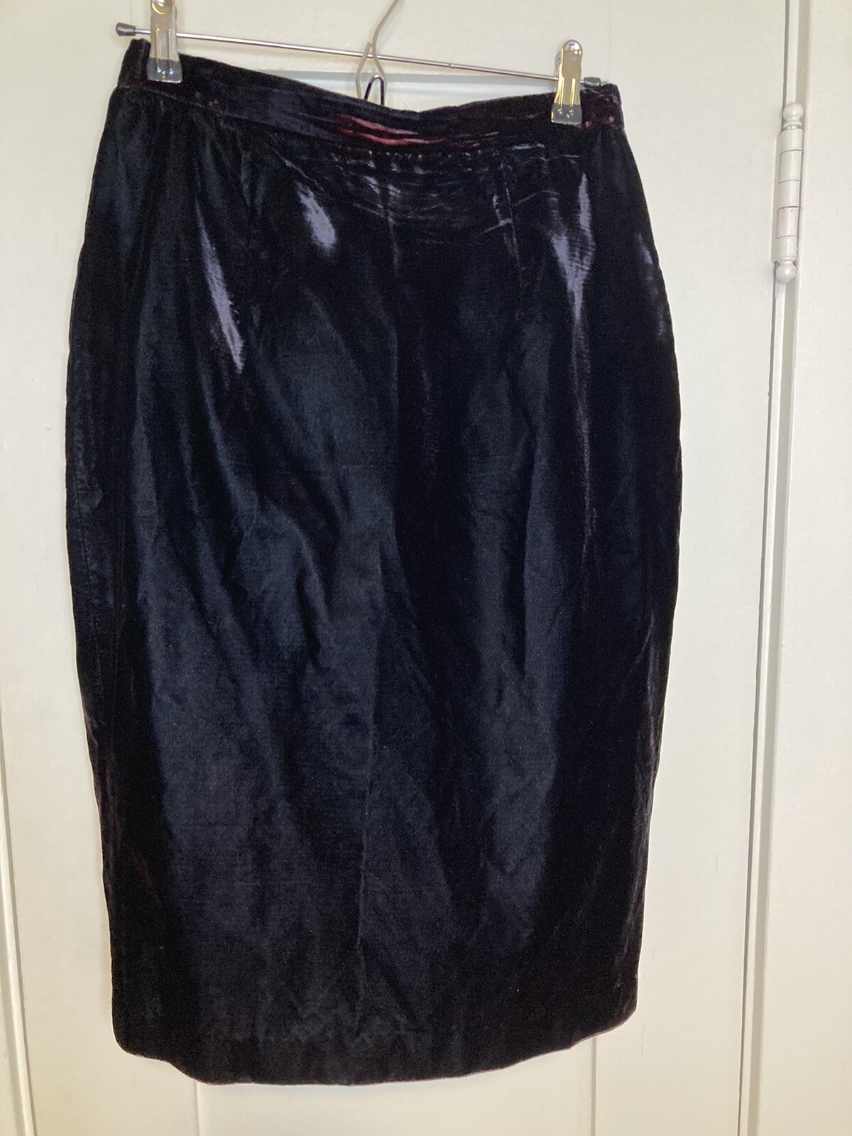 Vintage Scott McClintock Purple Velvet Skirt Made In USA 27” Waist