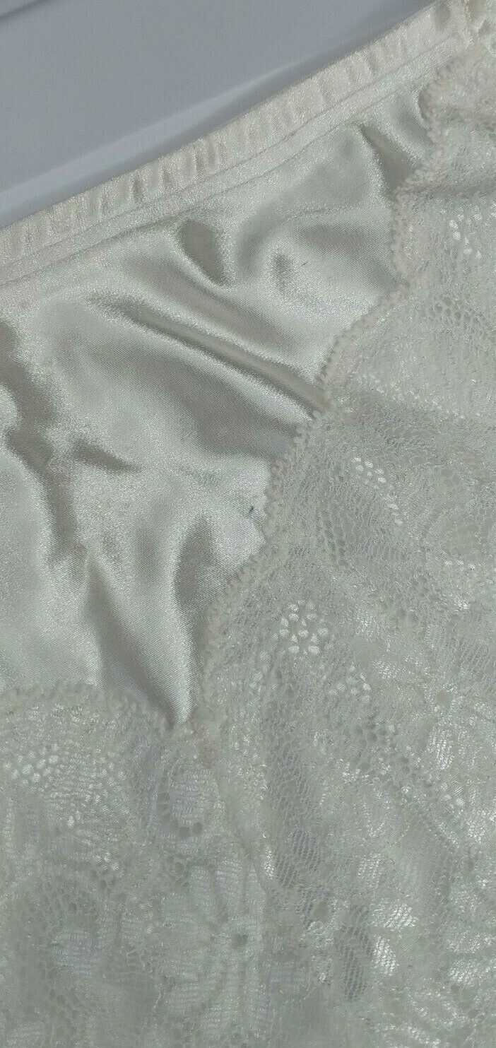 BEAUTIFUL VINTAGE BALI CONTROL TOP PANTIES UP 17% LYCRA LACY SATIN SIZE XL 31/32
