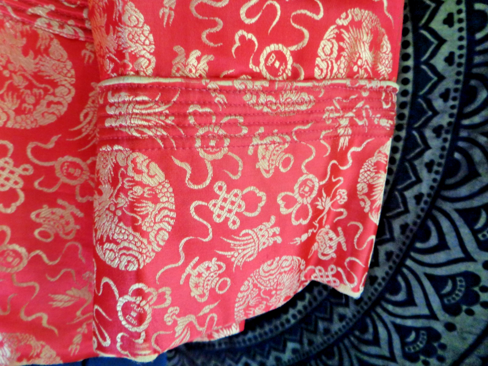 Vintage Chinese jacket swing type large red