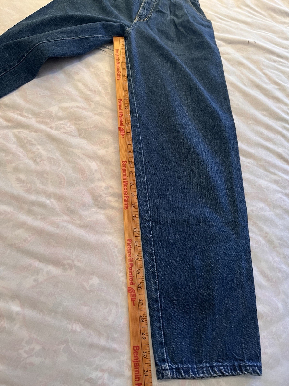 Zena Jeans Vintage Size 9 Dark Blue Pleated High Waisted Juniors, Preowned