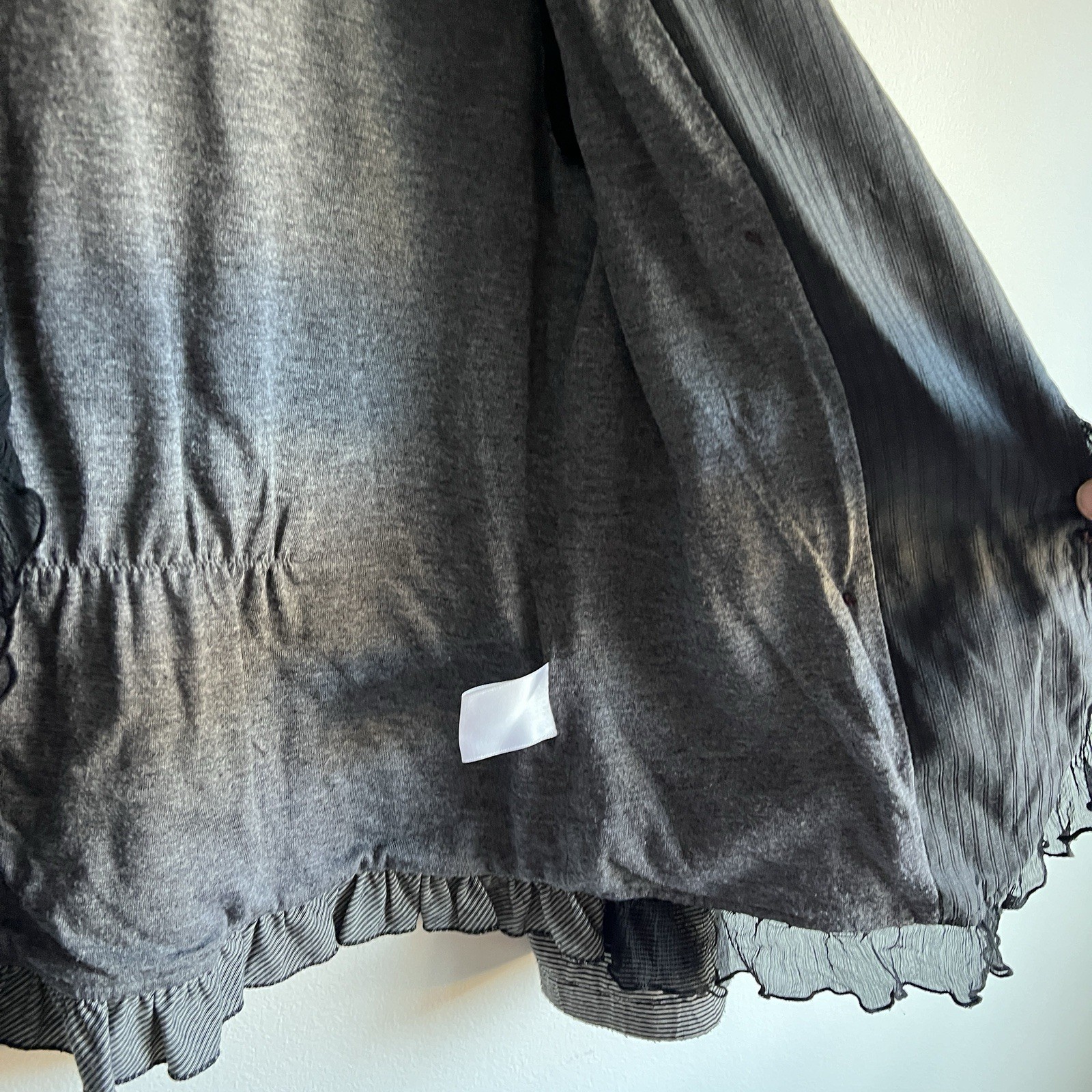 Vintage Grey and Black Patchwork Short Jacket, By Boo Radley, Woman’s Medium