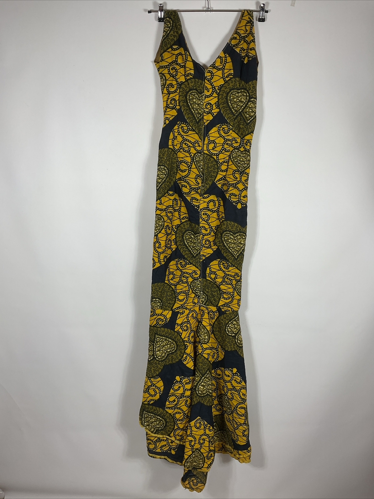Vintage 60s Hawaiian Dress Womens Sz M Psychedelic Floral Aloha Tropical Mermaid