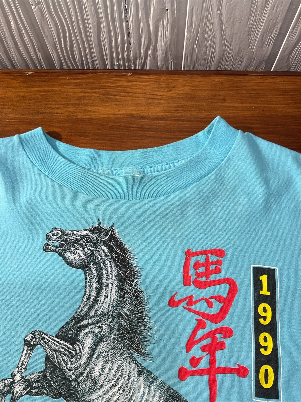 YEAR OF THE HORSE 1990 Hawaii Crop Top One Size Fits All Vintage T Shirt SS 🇺🇸