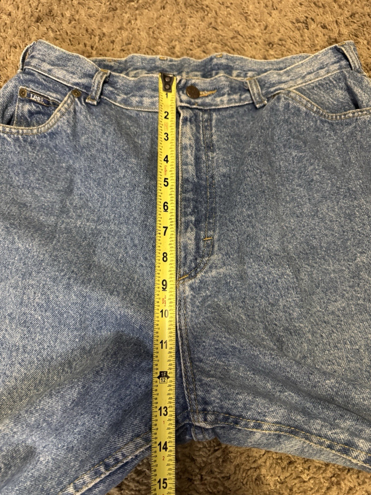 VINTAGE LEE Official Mom Jeans Light Acid Wash Pleated Lot Of 2 Sz 16M 32×29
