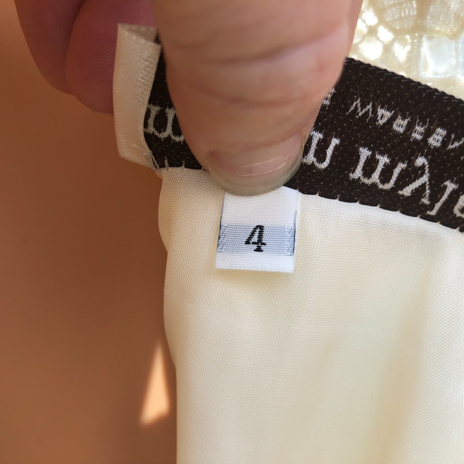 Morton Myles for the Warrens Vintage Ivory Dress Sheer Balloon Sleeves Lace Sz 4