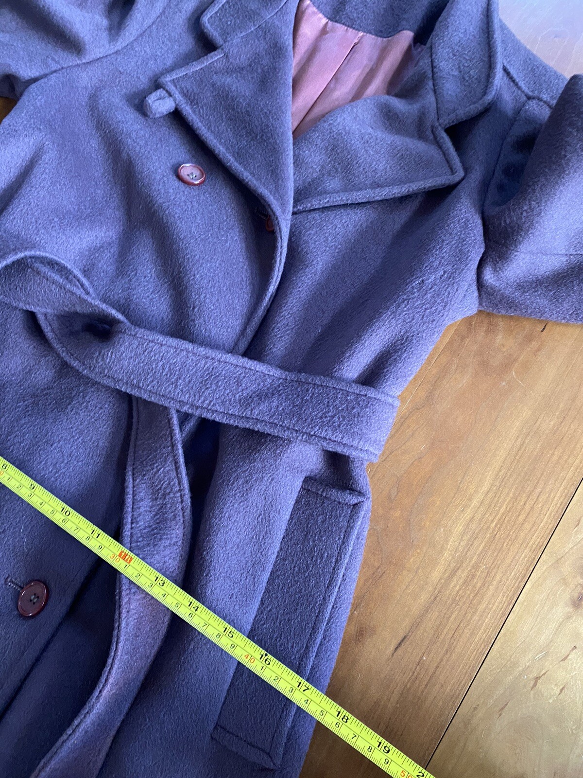 Vintage Womens Coat Lorendale By Bromleigh Wool (Z) Purple Violet XS / Small