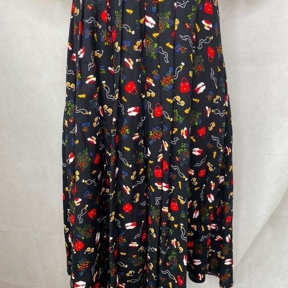 Vintage 80’s USA Paquette Too Byer California ladies dress black glam size 6