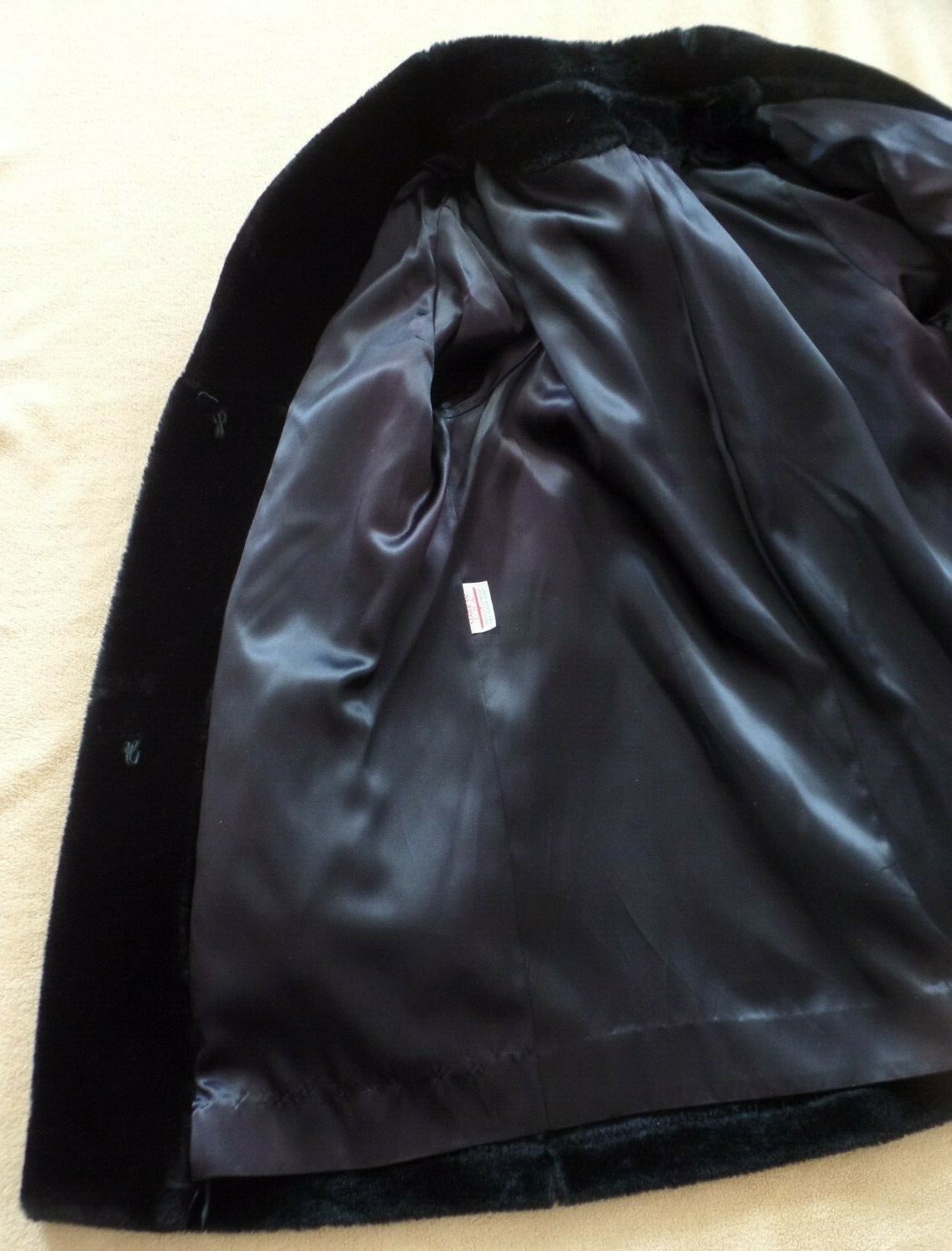 Vintage Borgessa faux fur jacket, medium (8-10), Sears Fashions, mandarin collar