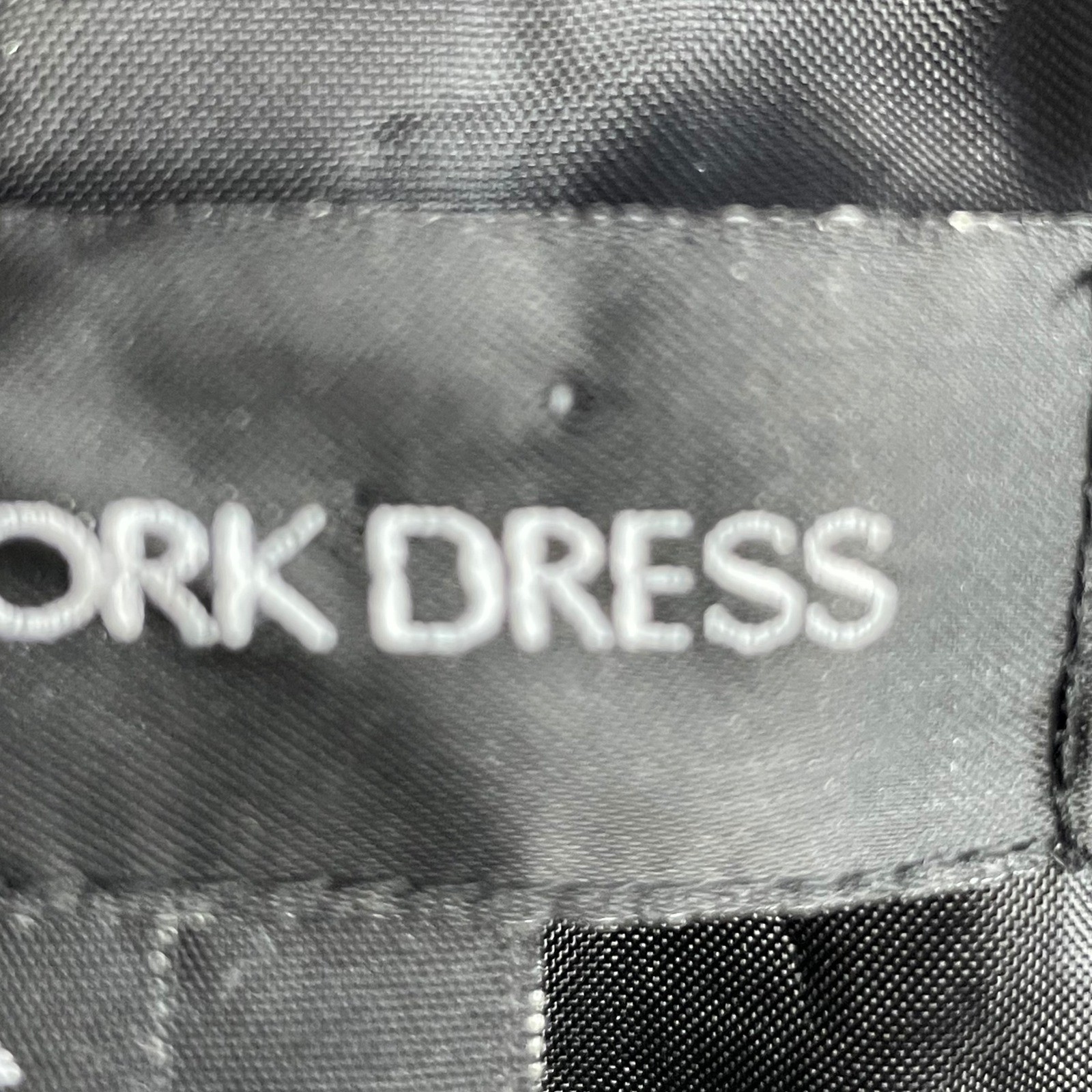 Vintage Jones New York Dress Midi Dress Women 16 Black Sheer Flutter Sleeve