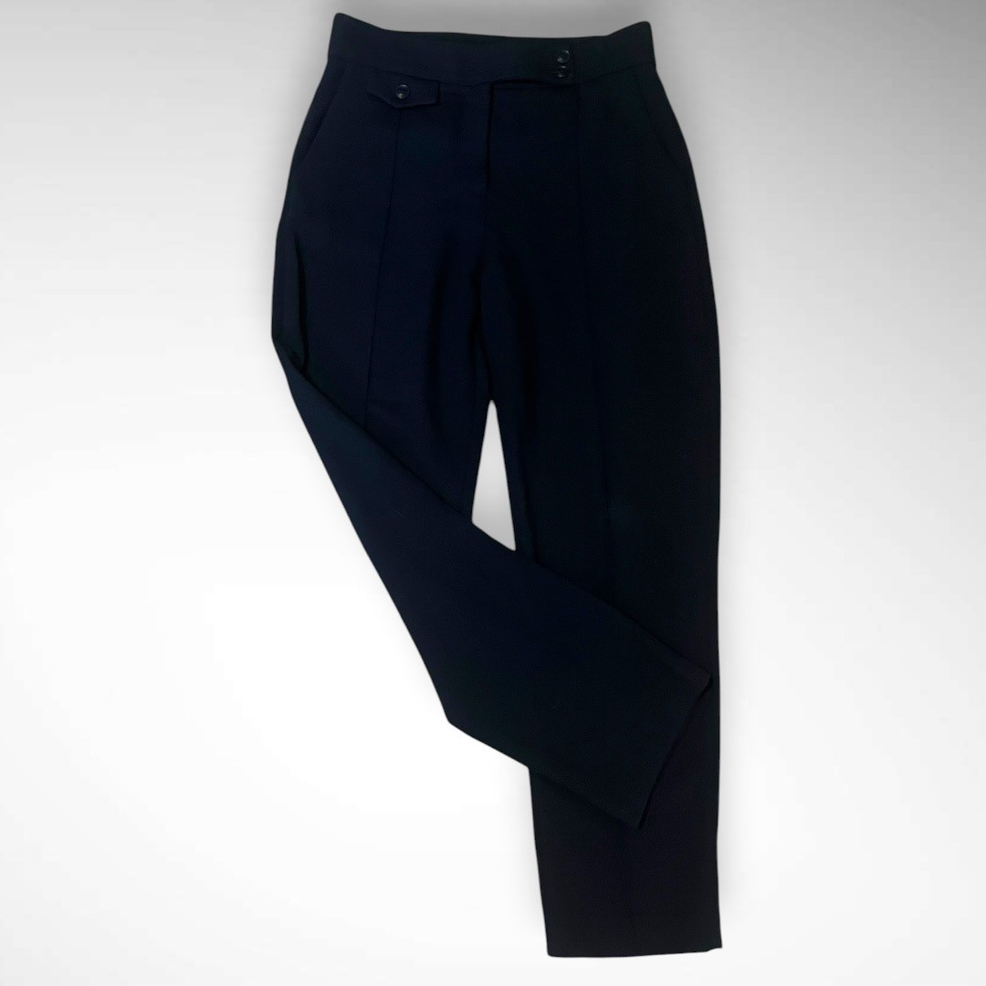 VERONICA BEARD Renzo Navy Blue Cropped Trousers New Size 6 | EUC