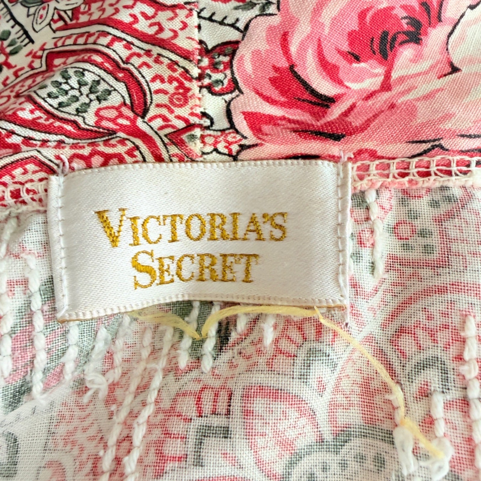 Victoria’s Secret Gold Label 9Os Vintage Chenille Bath Robe & Belt Tufted USA