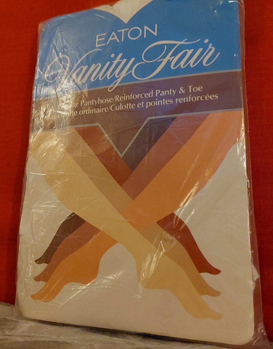 Vintage Pantyhose EATON 1 Pair Regular Color White One Size BAMA2