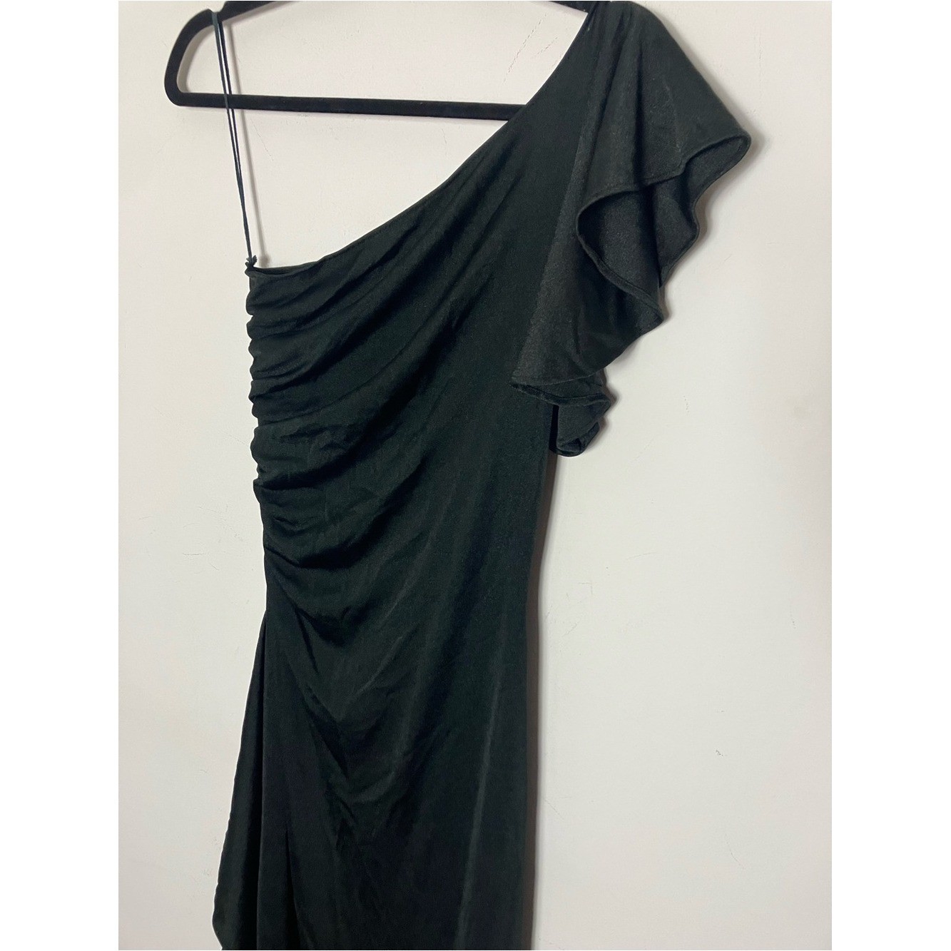 Vintage Climax Karen Okada For David Howard Black One Shoulder Dress 5/6 Small
