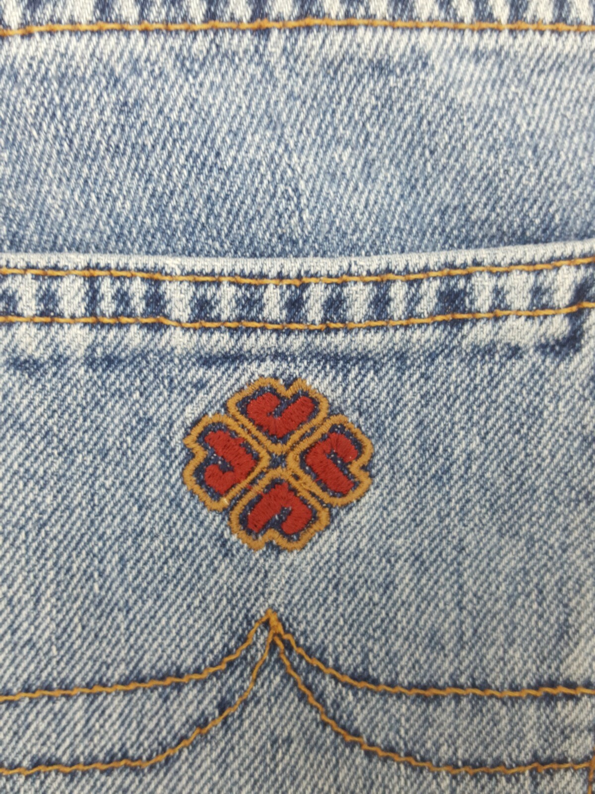 Rare Unique Vintage 90s Jnco Jeans Flood Blue Jeans Woman’s Size 3 22l USA Made!