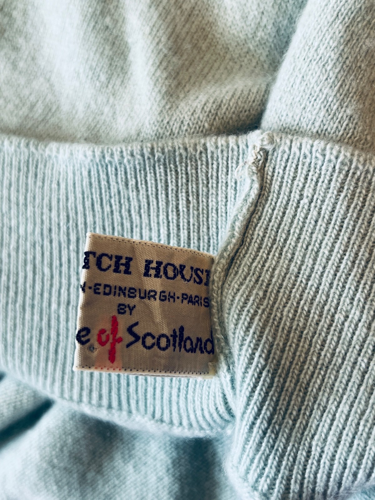 SCOTCH HOUSE Cashmere Cowl Neck Sweater Pringle Scotland Vintage