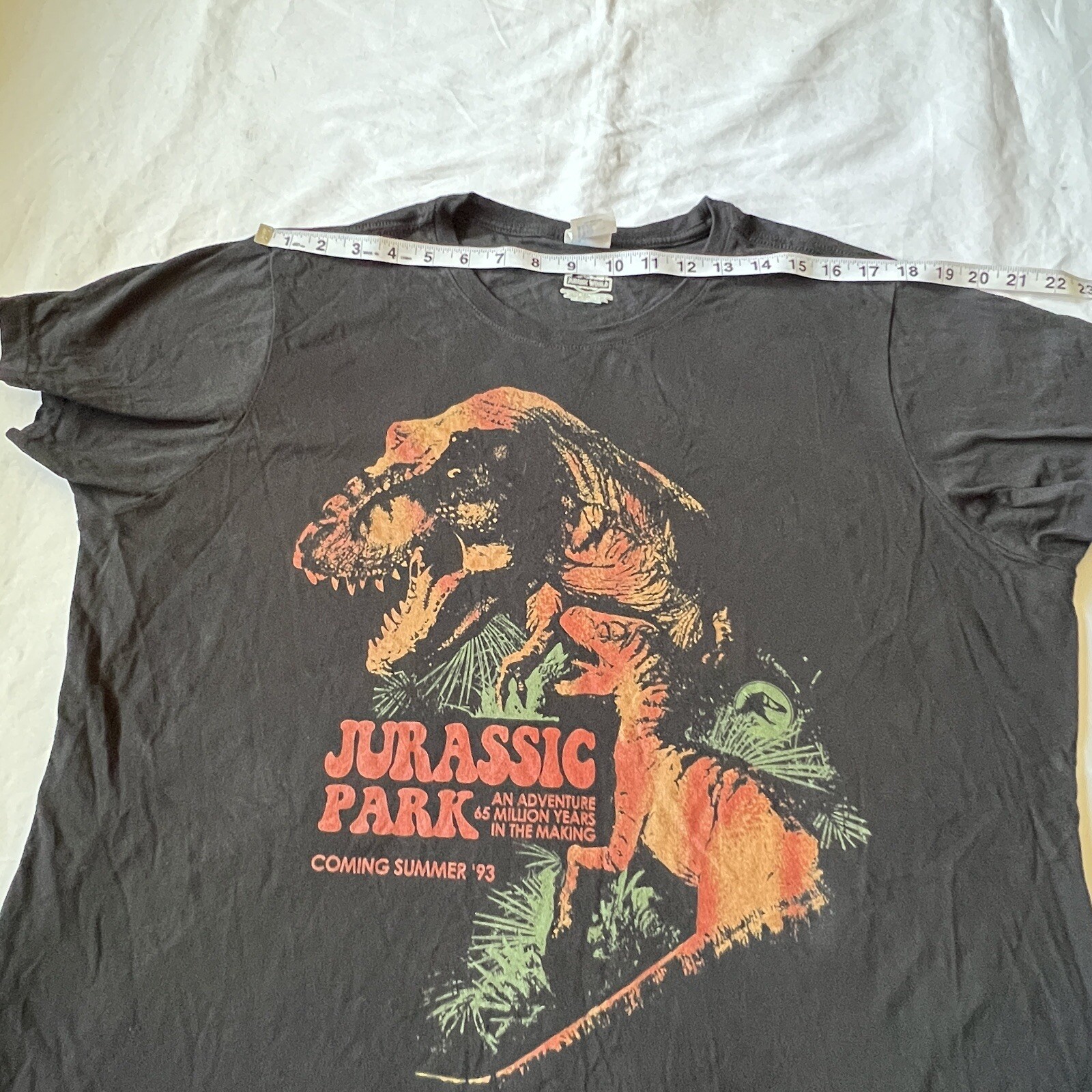 Vintage Rap Attack Jurassic Park Shirt Women’s XXL Movie Promo Tee 90s 1993