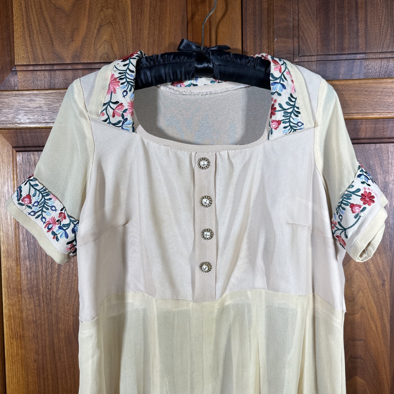 Vintage1930s 1940s style Dress Possibly from the 1970s Prairie Folk Revival