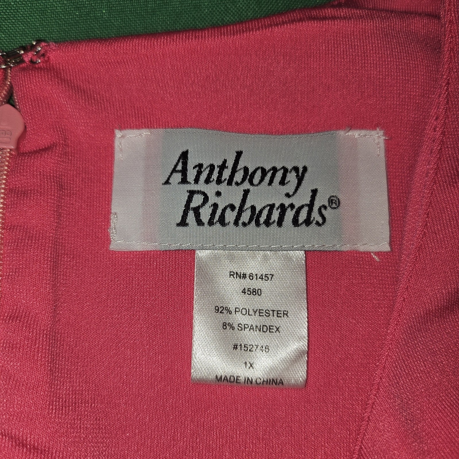 Anthony Richards Hot Pink Mod Shift Dress 1X Sleeveless A-Line Go Go Twee Retro