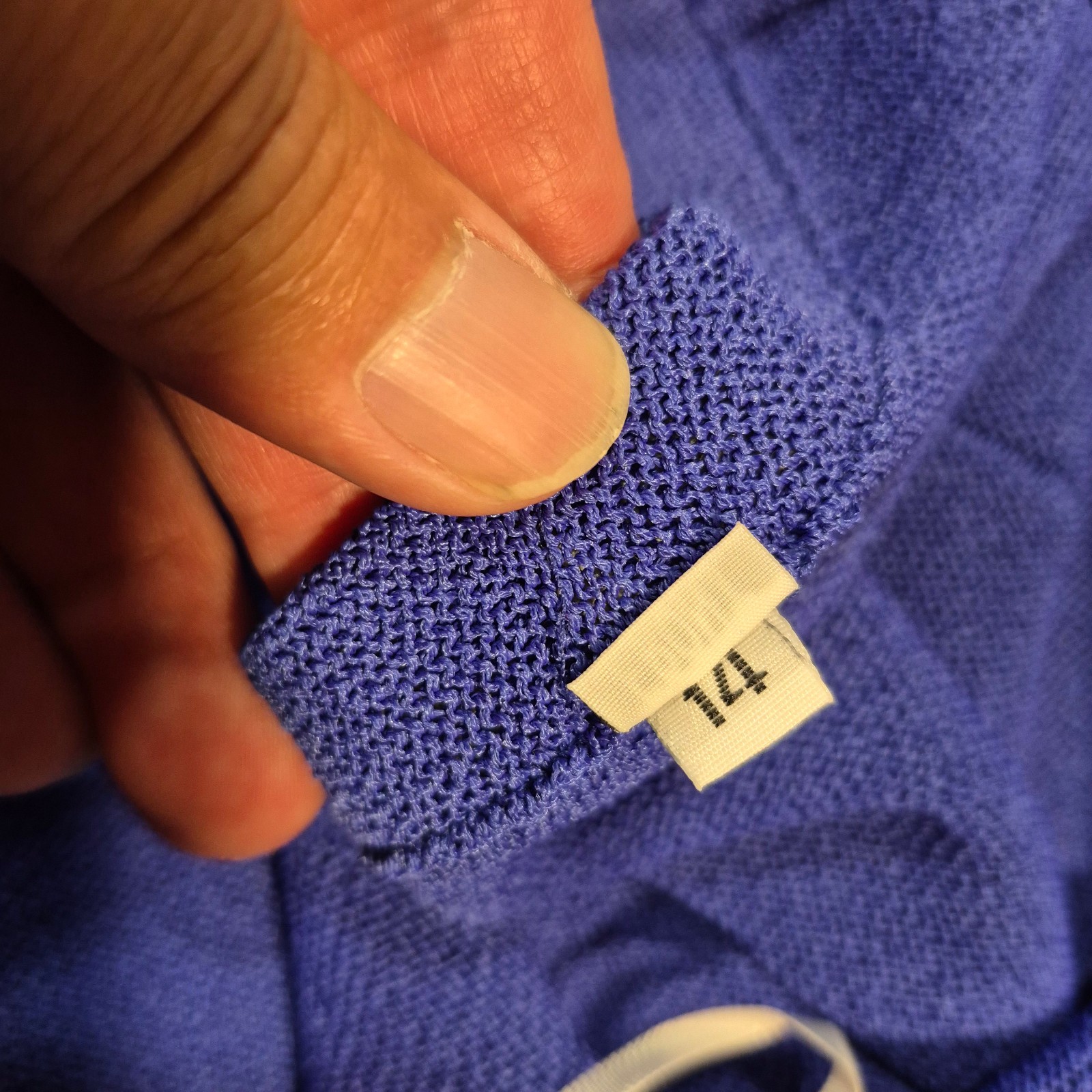 Vtg Castleberry Knit Skirt Suit Set Womens 14 Royal Blue Gold Button 80s MINT