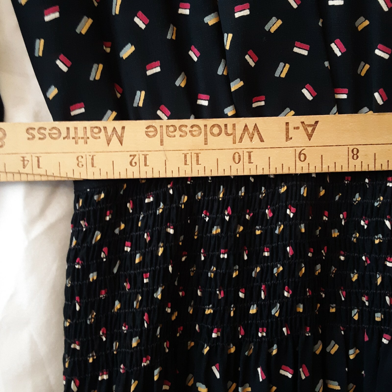 Vintage Warren Z ladies long Dress bodice Wrap full Church Dress Secretary Bank