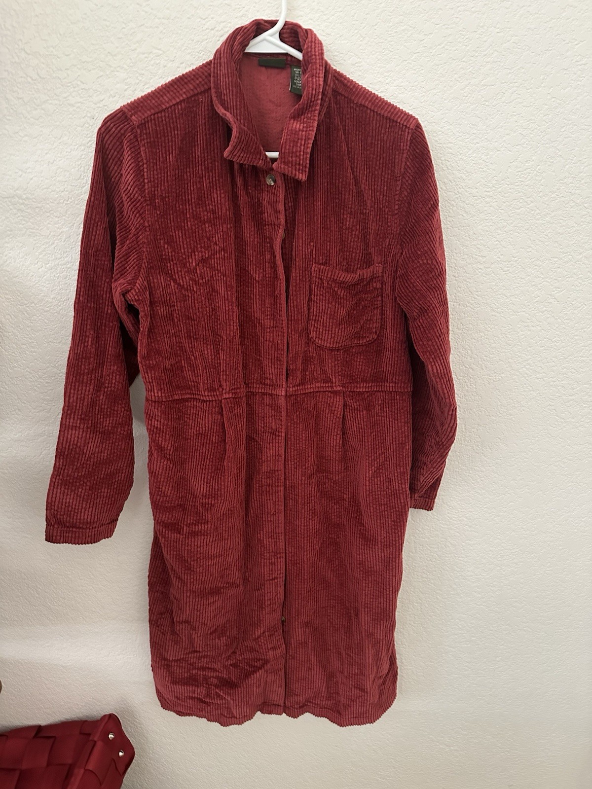 Vtg L L Bean Courdory Women’s 14 Reg Dress Cranberry Color Soft