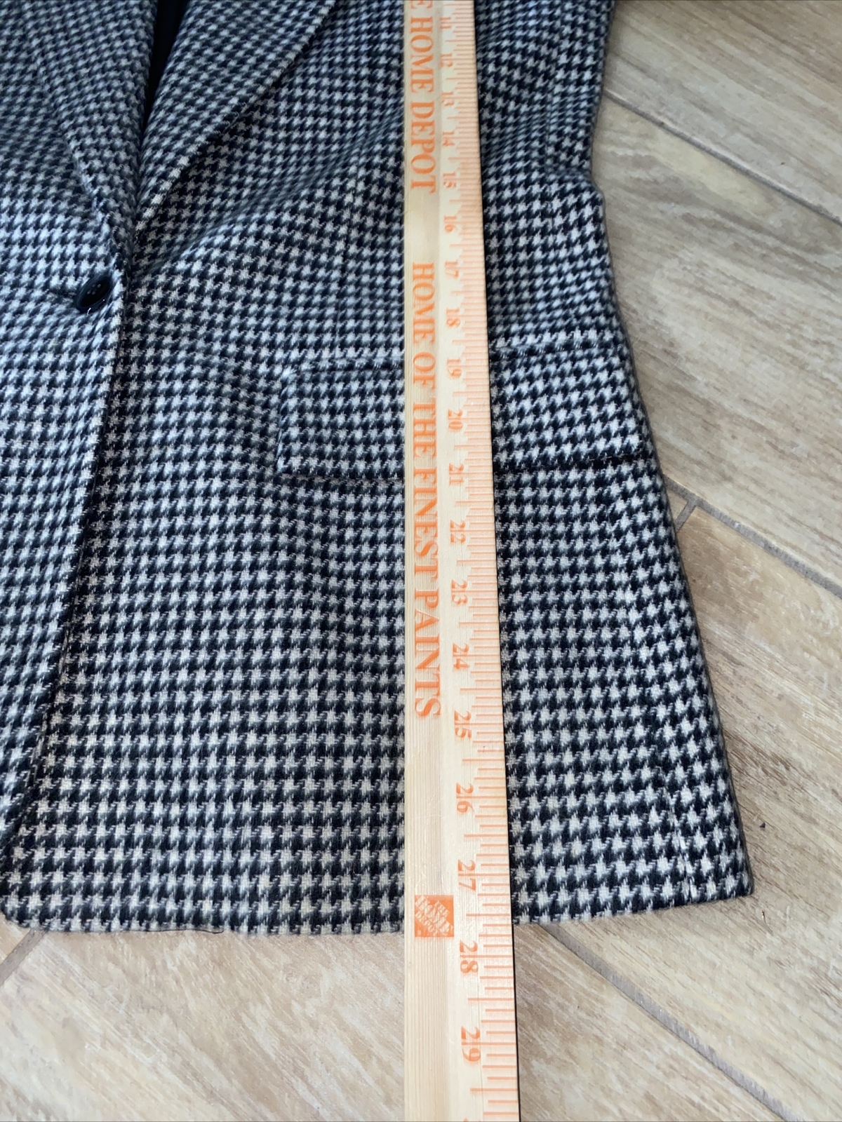 Vintage Adolfo Esprit Houndstooth Blazer Med plc✯