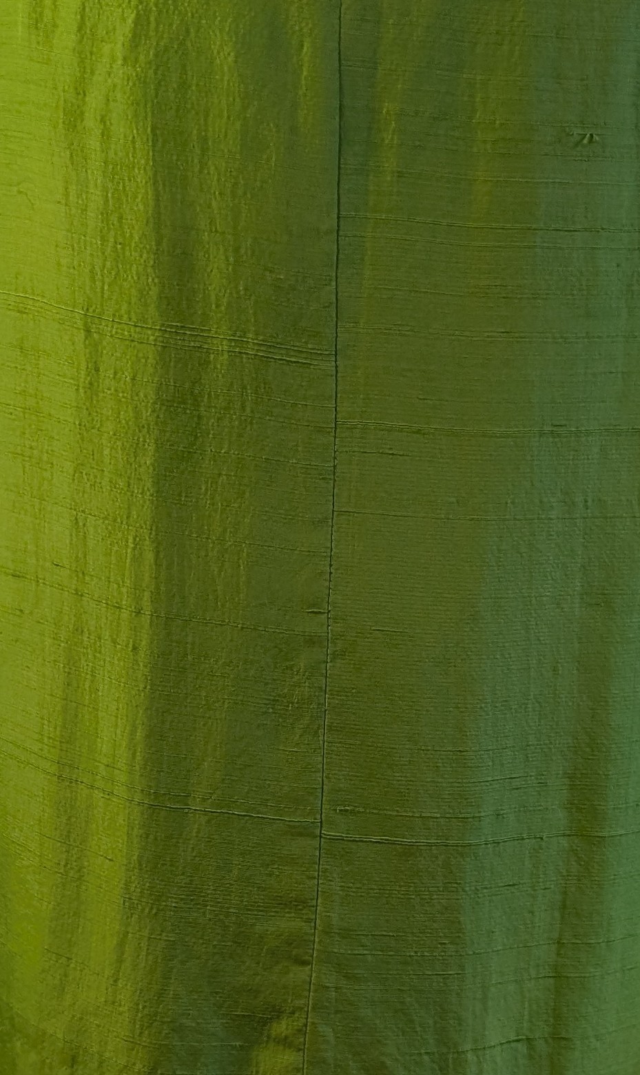 Vintage 60s 70s Chartreuse Green Silk Dupioni Pencil Skirt Mod Cocktail S 4 Or 6