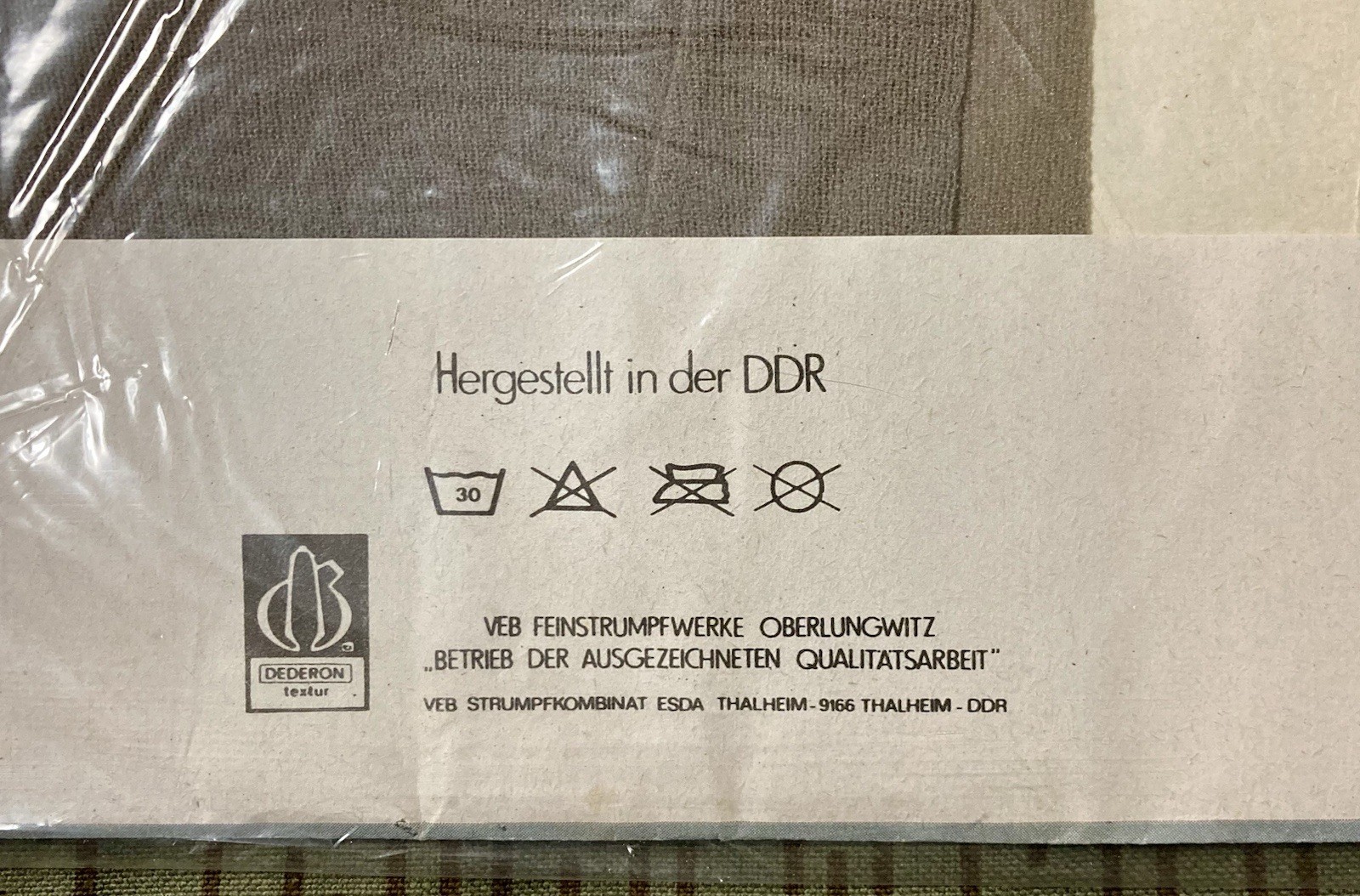East German Vintage Women’s Stockings, DDR Original•30 den•Gray/Pewter Color•M94