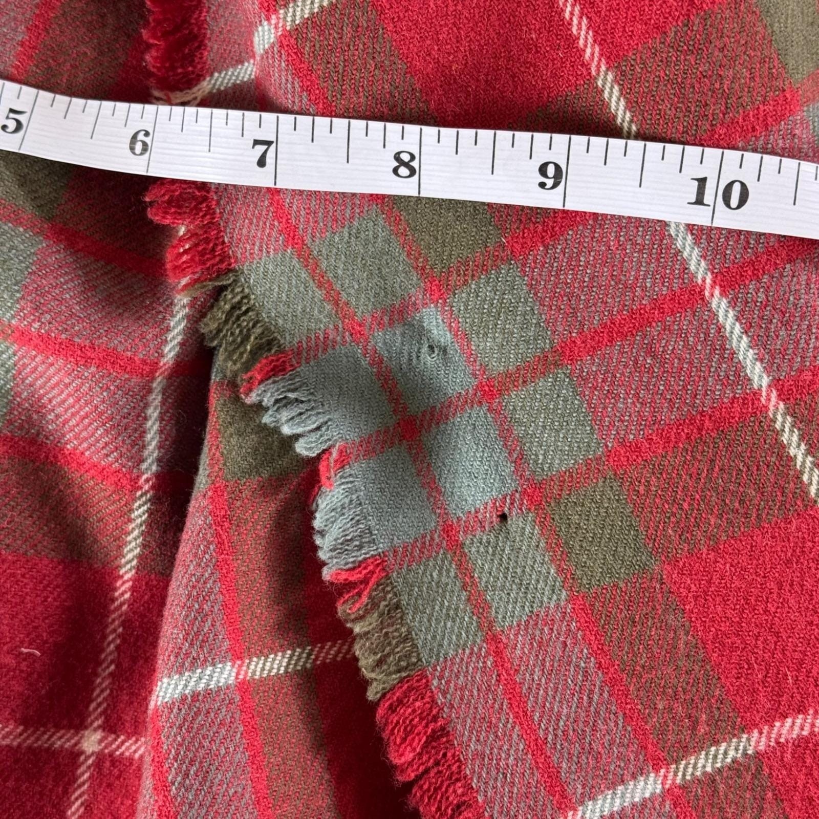 Vintage Rally Klad Scotland Wool Tartan Kilt Skirt Women’s 8 Red Green