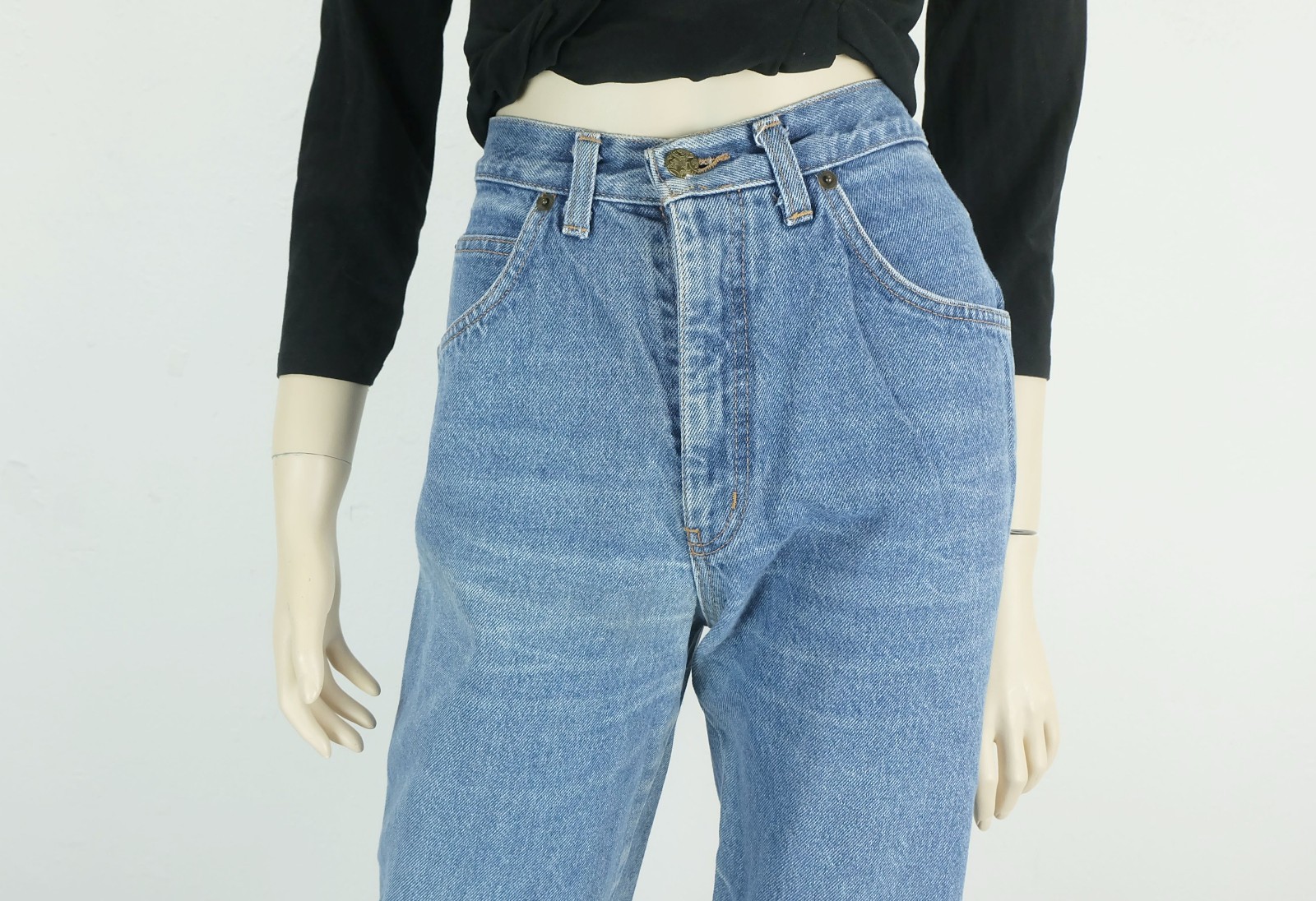 80s 90s true vintage high waist JEANS size S diversa…di la rage jeans italy