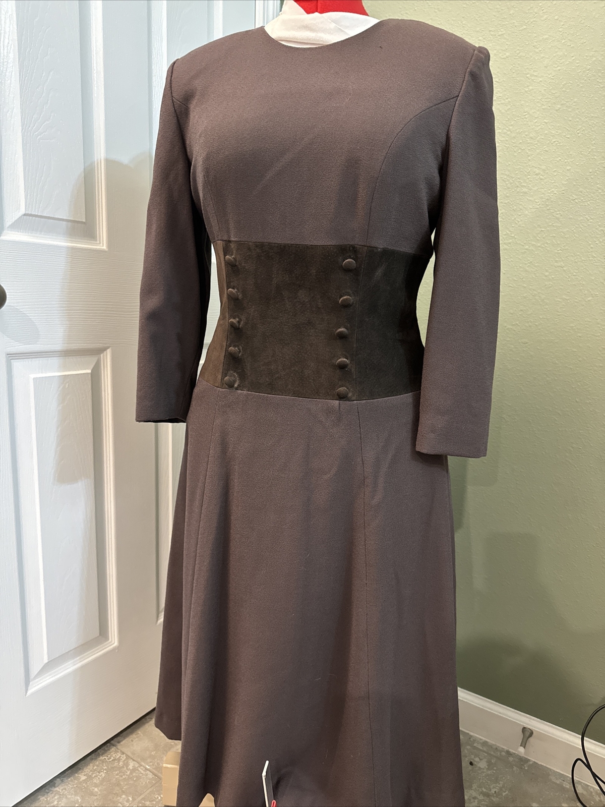 Vintage Women’s Wool Dress Robert Riel Collection Saks Fifth Ave unique