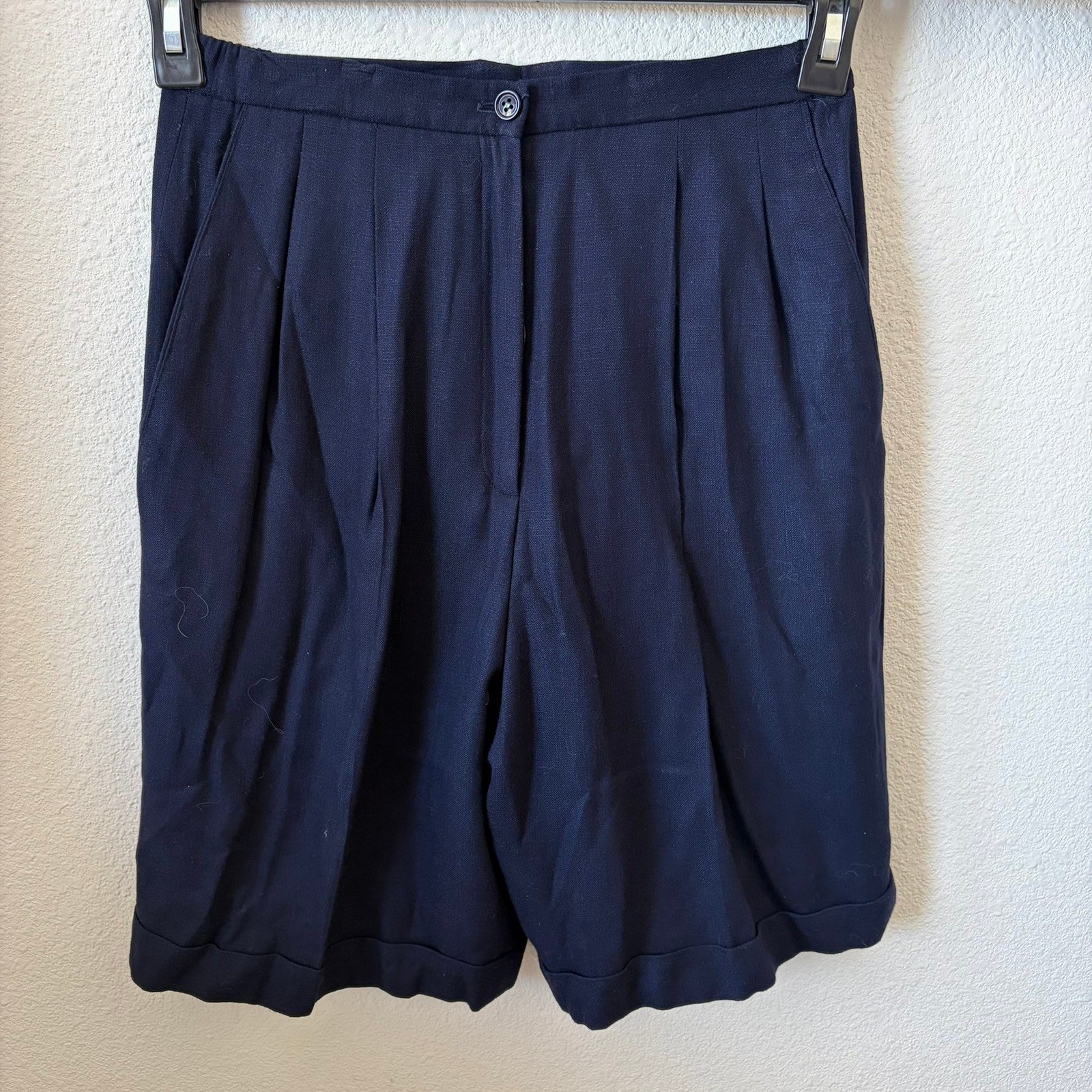 Embroidered Vintage Golf Jacket & Shorts Set Women Small Navy Blue Country Club