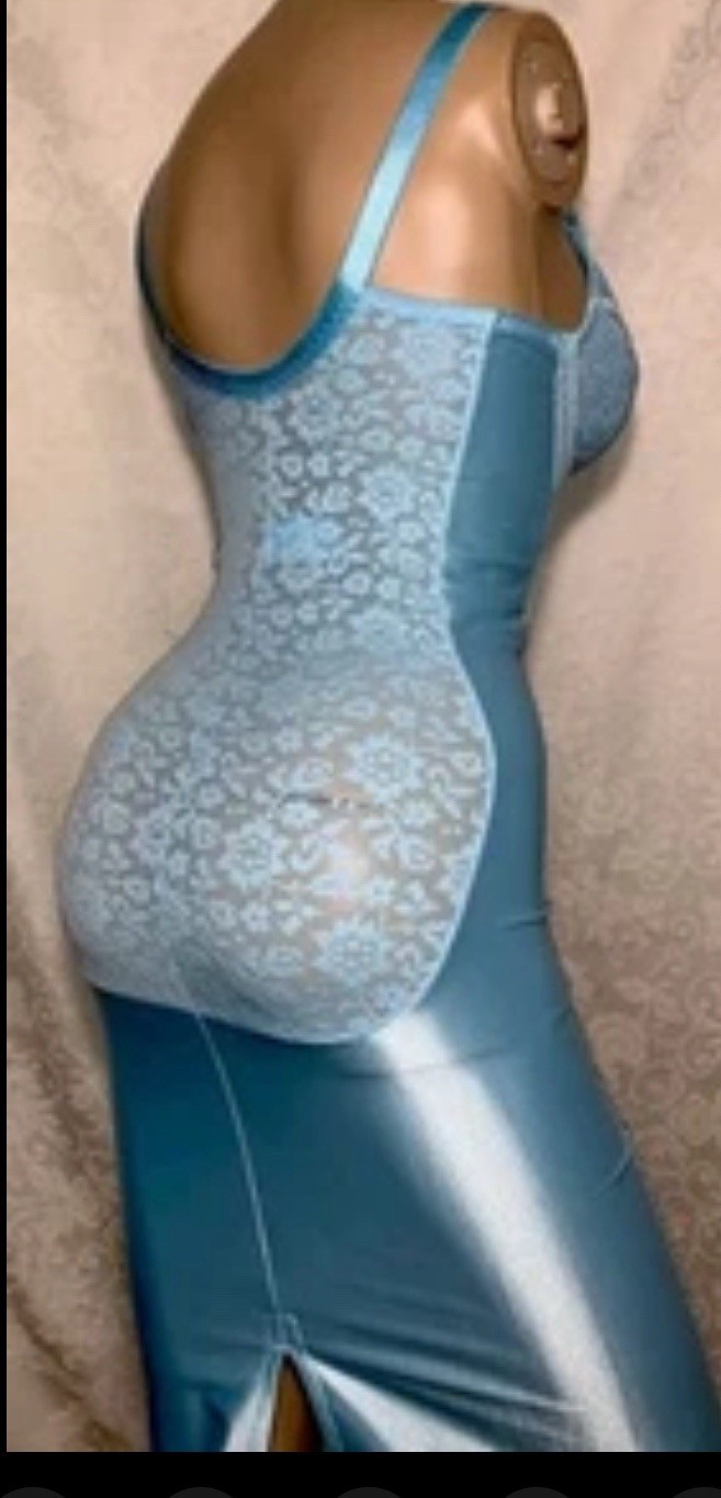 38 D Vintage Tight X-FIRM GIRDLE FULL SLIP Satin Lace Bra Body Shaper