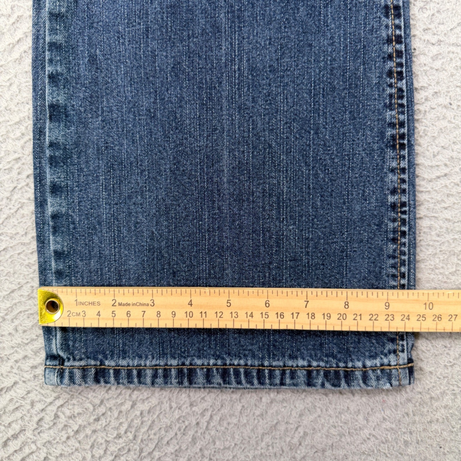 Vtg Silver Jeans Womens 33×32 Blue Flare Bootcut Dark Wash Denim Canada Made