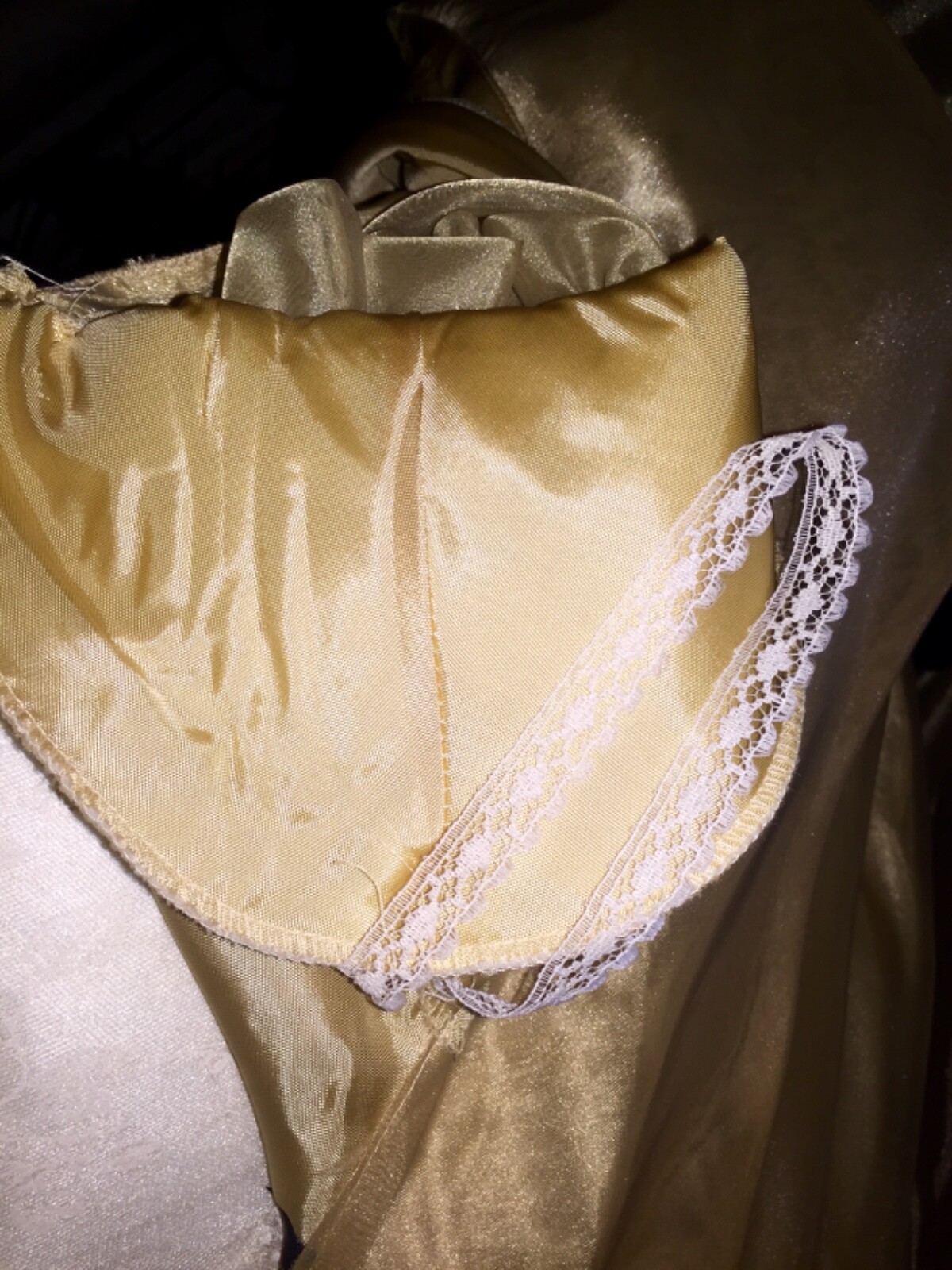J.R. Nites by Caliendo black & sheer gold jumpsuit formal rhinestone belt 4