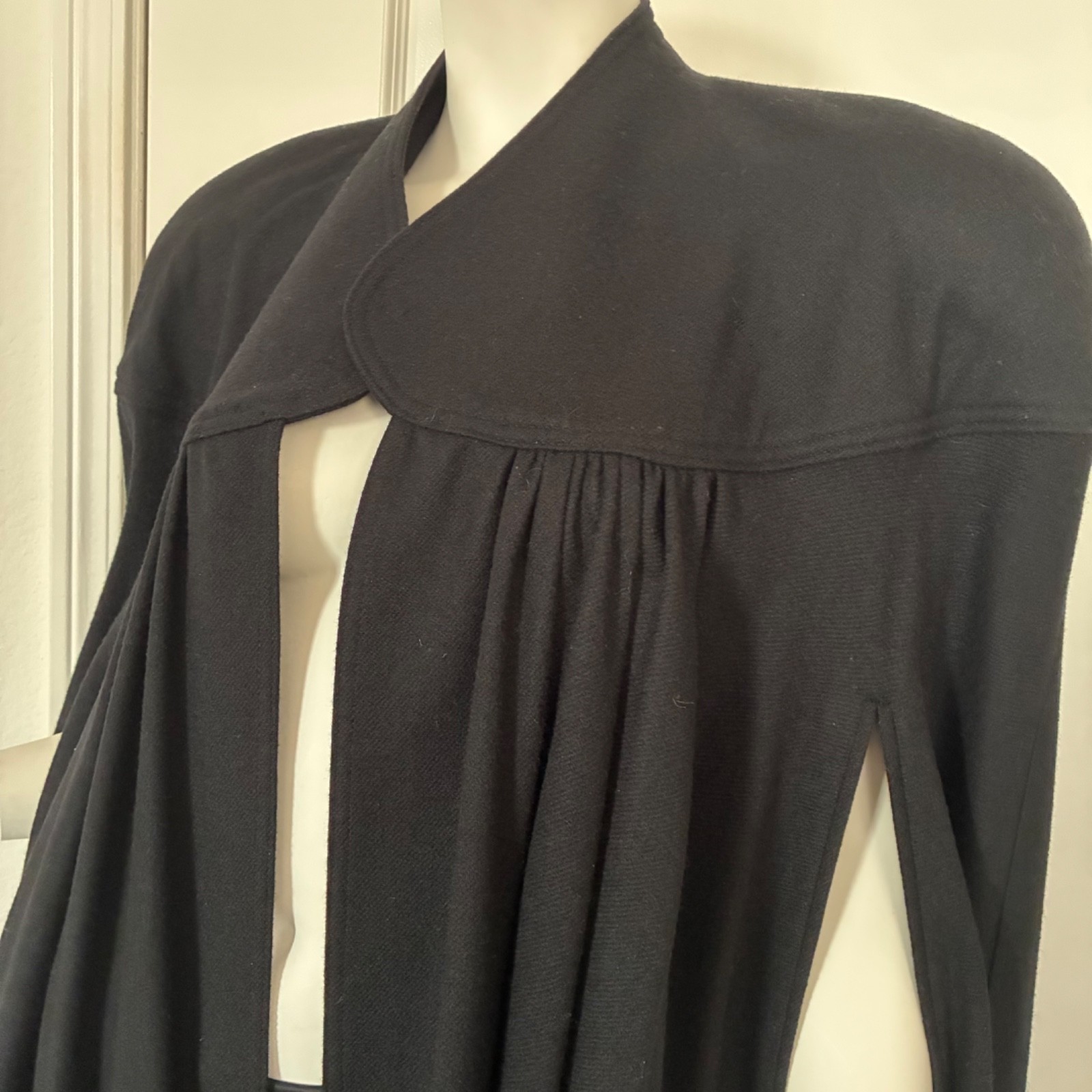 C’est Simone Black Maxi Cape Medium