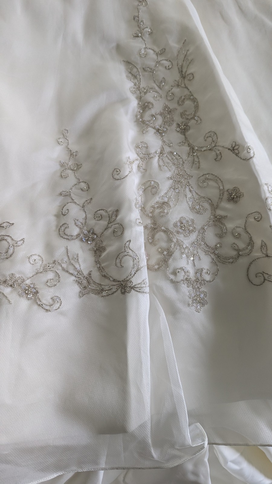 Vtg Mon Cheri Bridal Halter Beaded Wedding Gown NWT Sz 8 More Like a 4 To 6