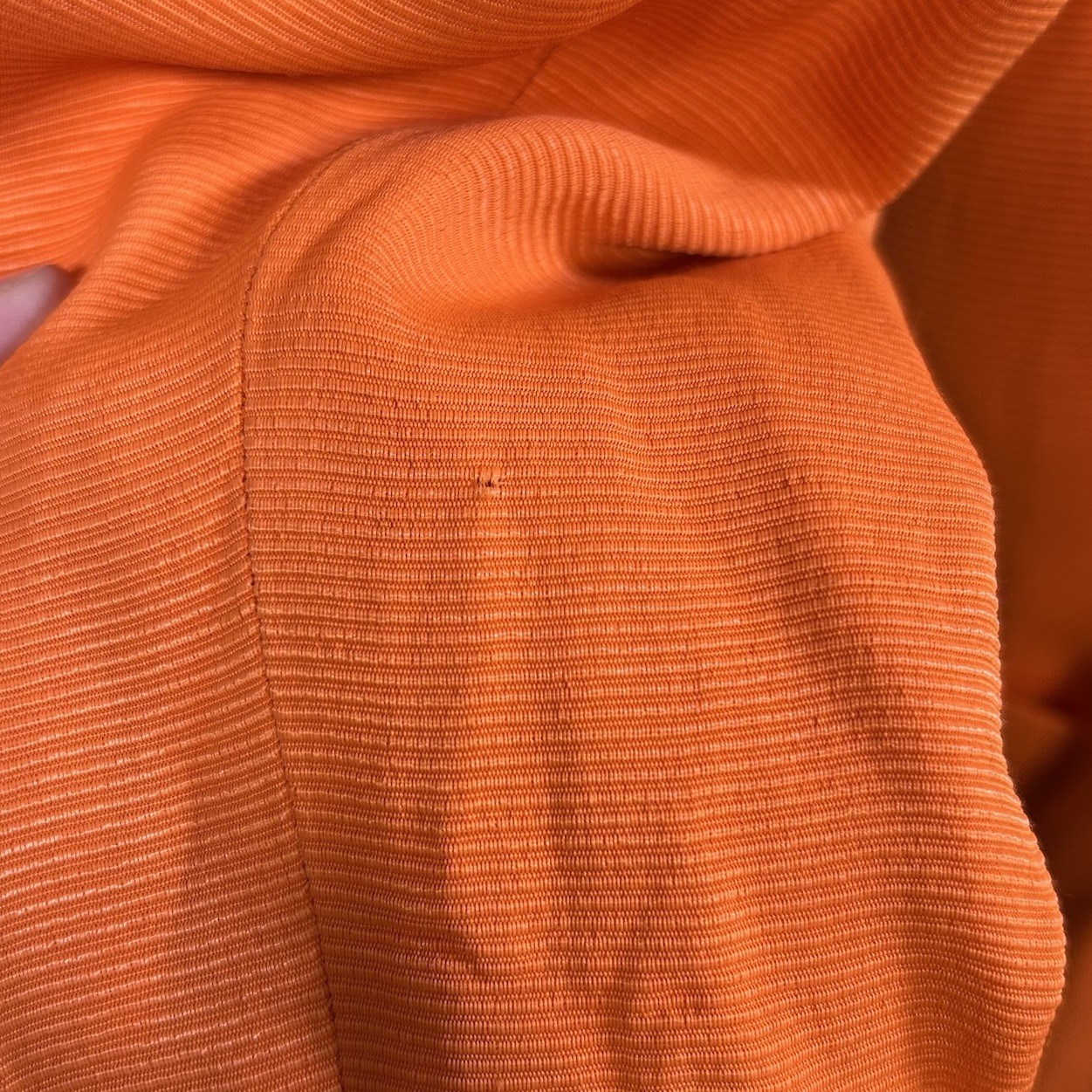 VTG 80s/90s CRISCIONE New York Cache Bright Orange Lace Up Blazer Jacket Sz L