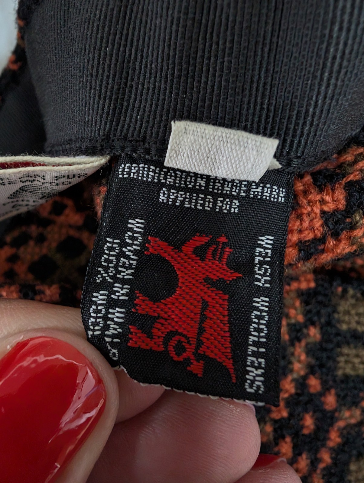 Vintage Welsh Woollens Dillad Dwyryd Cymru Patterned Wool Skirt Mod Medium