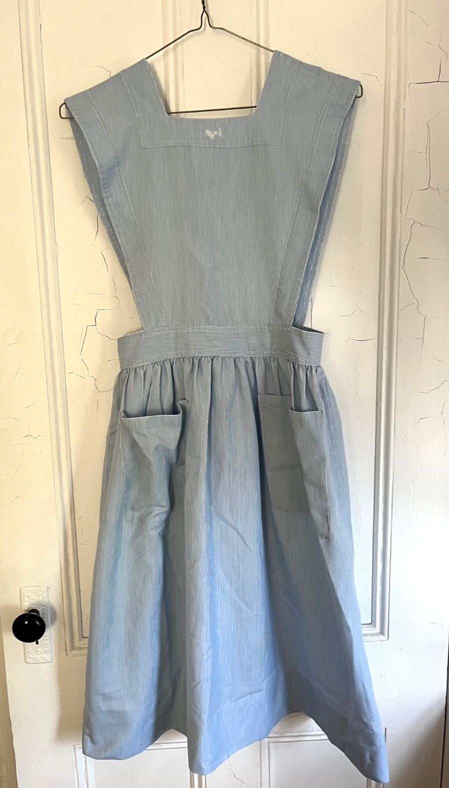 Genuine 1940s American Red Cross Nurse’s Aide Uniform w/ Pinafore, Blouse, Pin