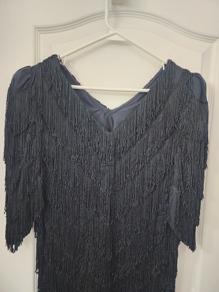Nightworks Vintage Elegant Fringe Dress. size 10. fits True To Size