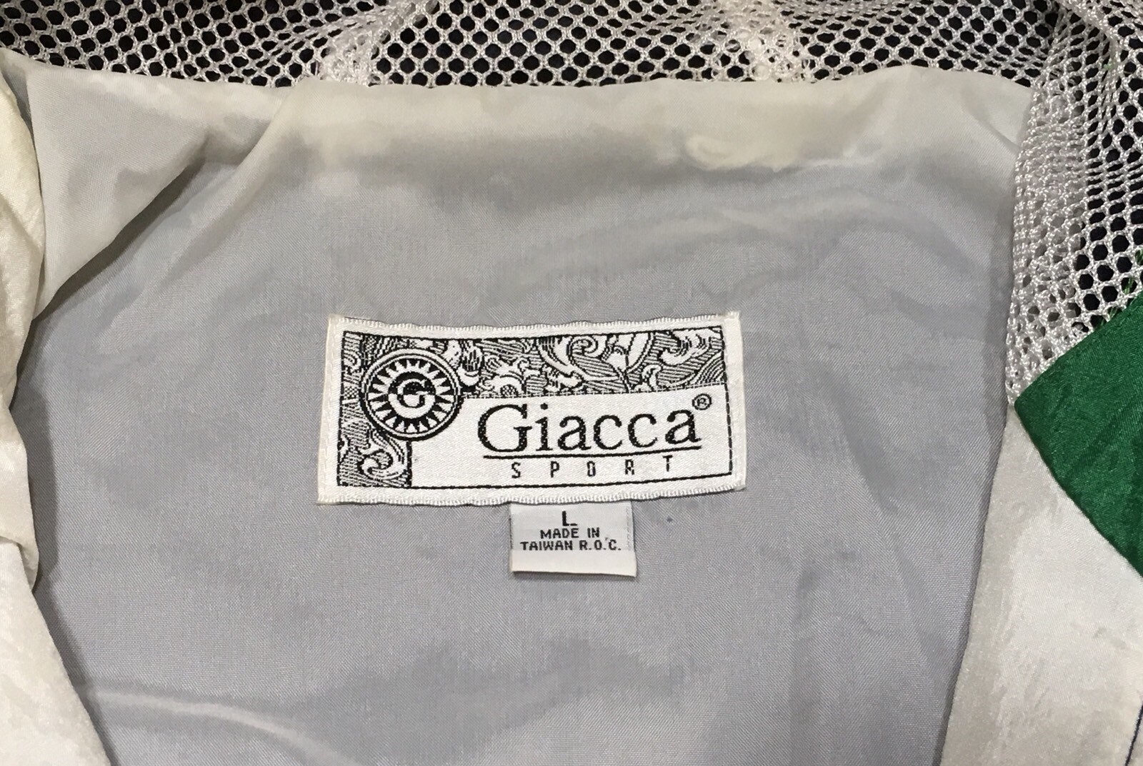 GIACCA SPORT Retro 90s Vintage Hooded Zip Windbreaker Nautical Sz L – EUC