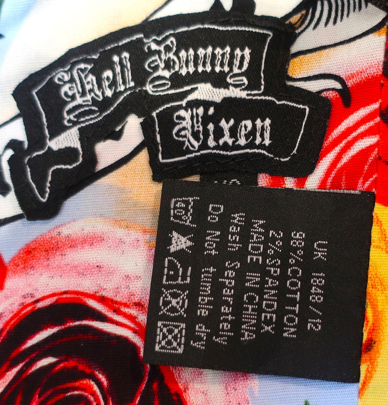 RETRO STYLE HELL BUNNY VIXEN COTTON HALTER NECK DRESS XS LIKE NEW