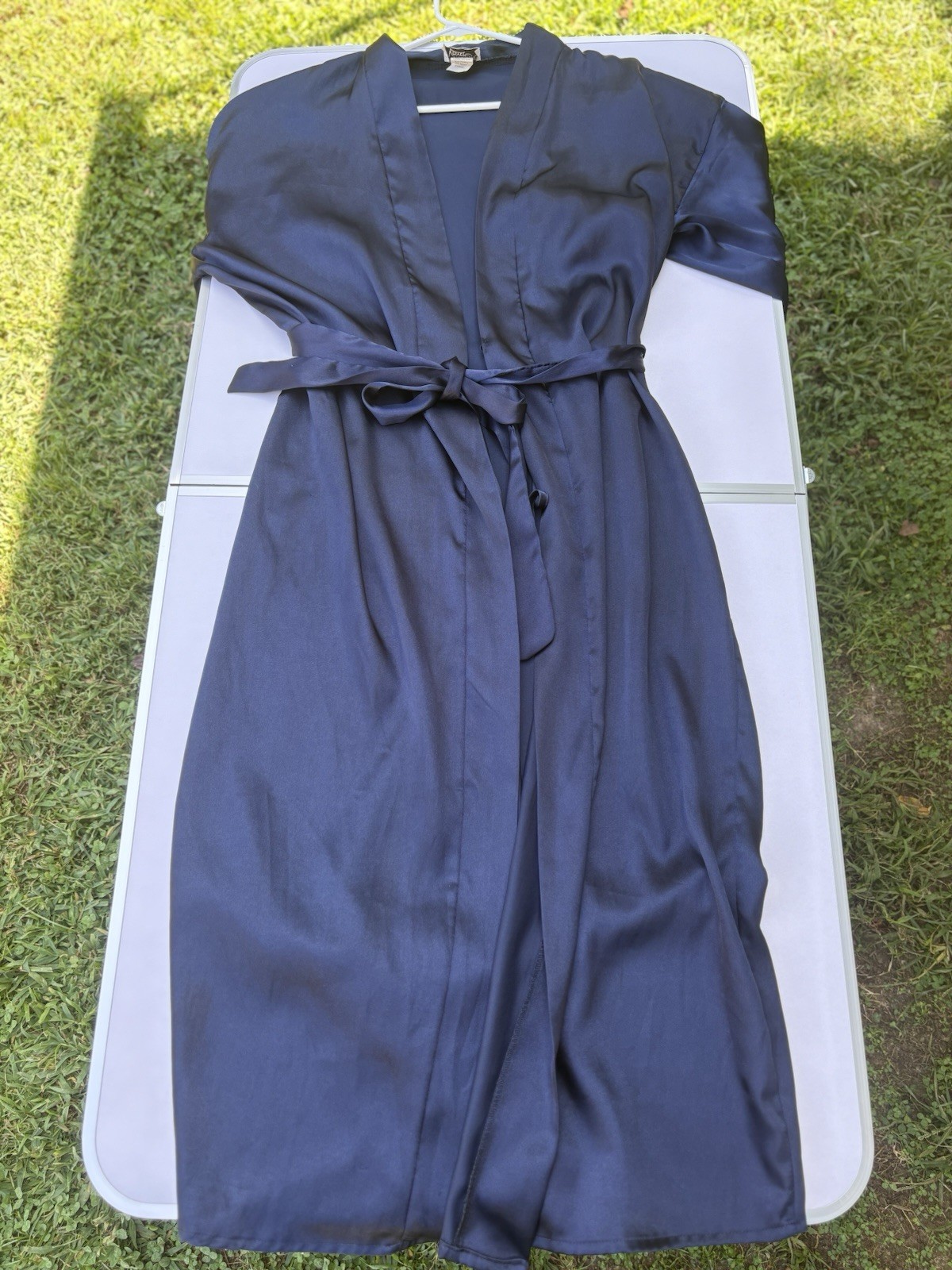 Vintage y2k Midnight Velvet chemise slip dress lingerie nightgown and robe set
