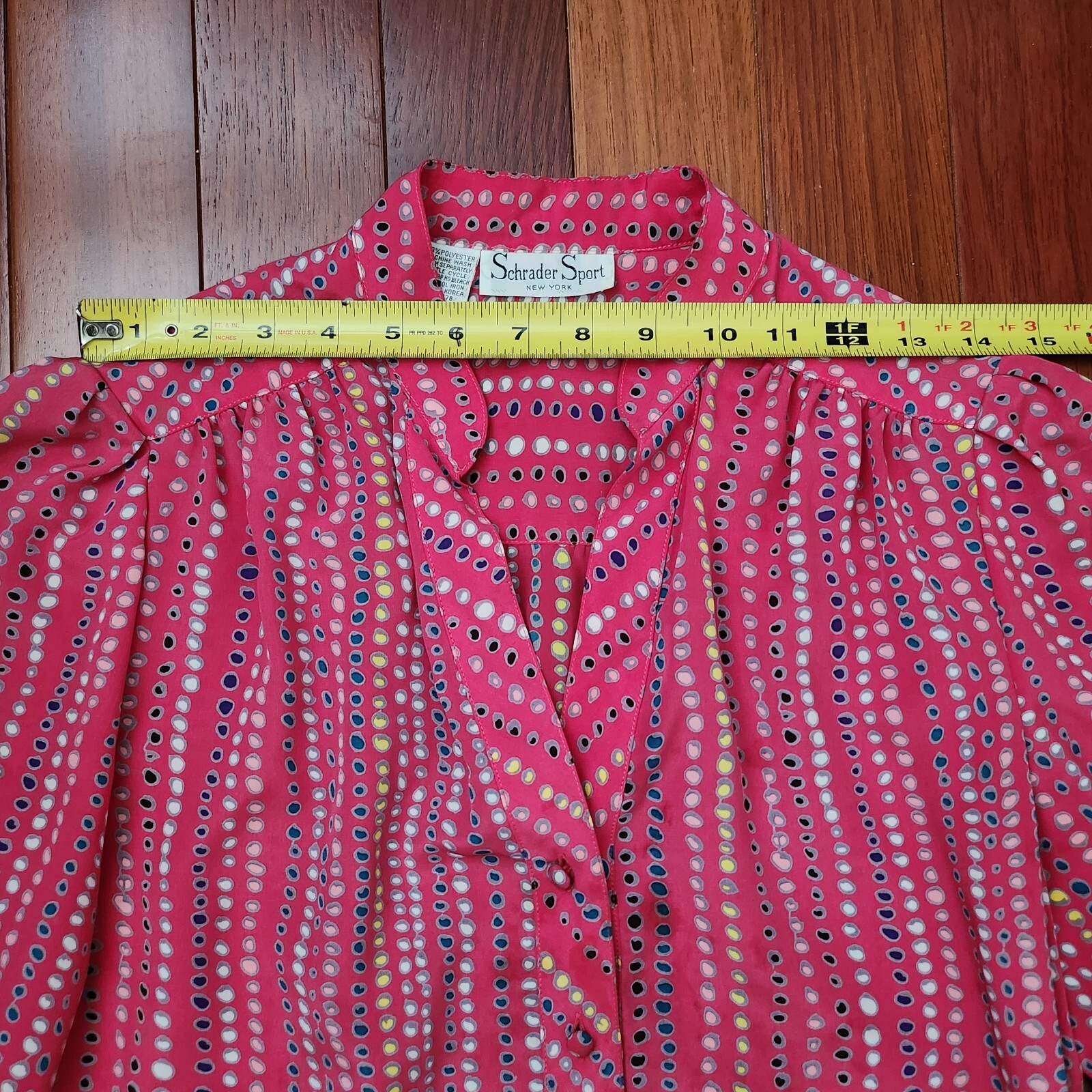 Vintage Schrader Sport New York 100% Polyester Belt Dress 10 Made in Korea