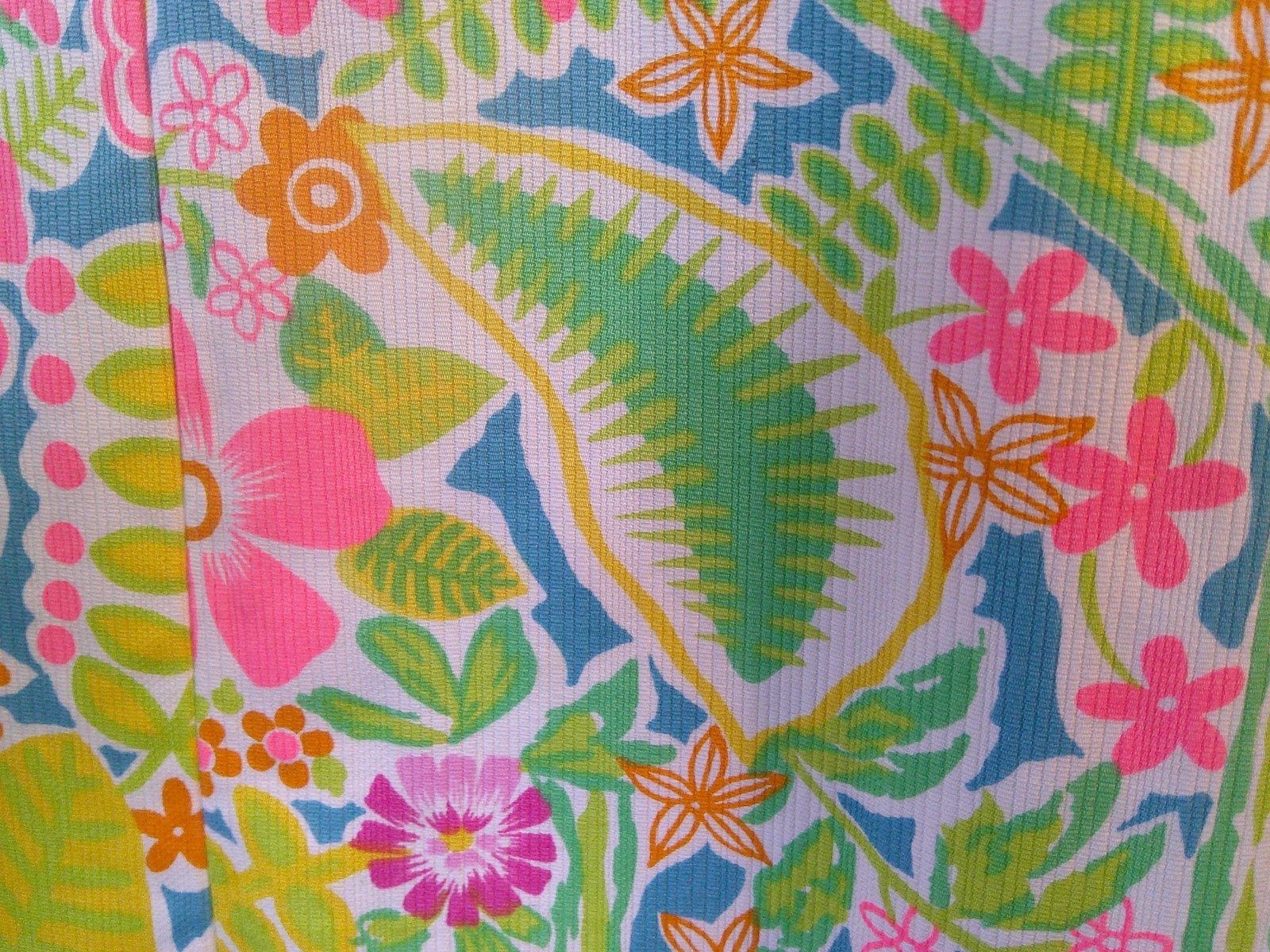 Vtg 60’s JAMISON BOUTIQUE 2 pc Lilly Style Neon Floral Tunic Top & Maxi Skirt M